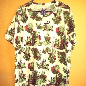 NWT / American Rag Cactus print T-Shirt Mens size XXL..#A-0004